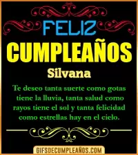 Frases de Cumpleaños Silvana